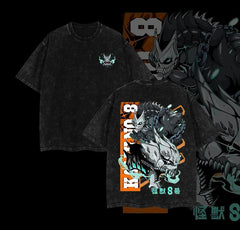 Nysekai "The Strongest Kaiju" Kaiju No. 8 Vintage Washed Oversized T-Shirt