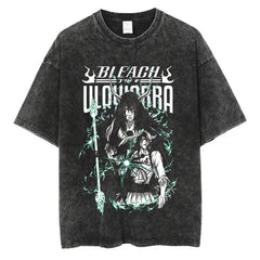 Nysekai "Ulquiorra Schiffer" Bleach Vintage Washed Oversized T-Shirt