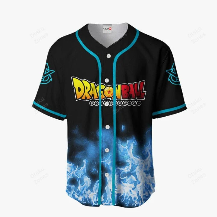 3D Anime Vegeta Blue Custom Fandom - Dragon Ball Baseball Tee - Nysekai