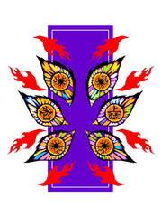 Nysekai "Kokushibo Eyes in Pop Art" Demon Slayer Infinity Arc iPhone 11Pro - 16Pro Phone Case