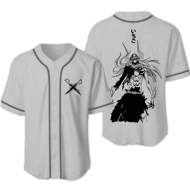 Kaos Ichigo Kurosaki Bleach Version Baseball Jersey - Nysekai