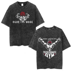 Nysekai "Orge Mode" Baki Hanma Vintage Washed Oversized T-Shirt
