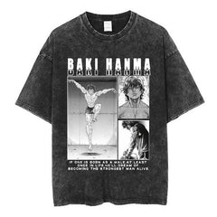 Nysekai "Dream" Baki Hanma Vintage Washed Oversized T-Shirt