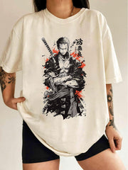 Vintage Roronoa Zoro Pirate Hunter One Piece T-Shirt, Vintage 90's Anime Shirt, Vintage Anime One Piece Shirt, Anime Manga Shirt - Nysekai