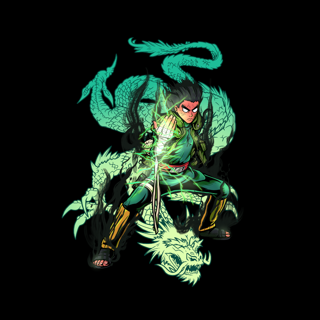 "Rock Lee X Dragon - Naruto Shippuden" Oversize T-Shirt