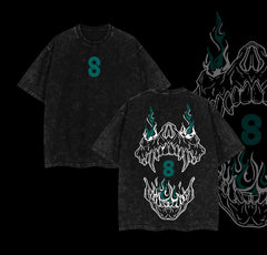 Nysekai "Kafka Hibino" Kaiju No. 8 Vintage Washed Oversized T-Shirt