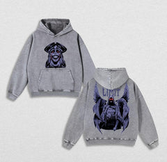 Nysekai "Statue of God" Solo Leveling Vintage Oversized Hoodie V1