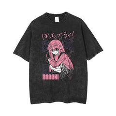Nysekai "Breakdown" Bocchi the Rock Vintage Washed Oversized T-Shirt