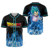 3D Anime Vegeta Blue Custom Fandom - Dragon Ball Baseball Tee - Nysekai