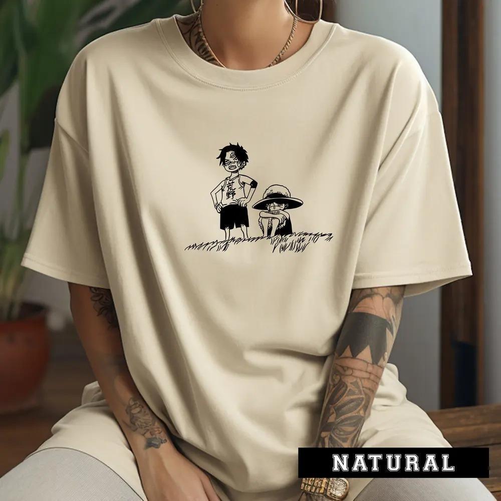 One Piece T-Shirt, Anime One Piece, Anime brotherhood shirt, Manga Shirt, Vintage Anime Shirt, Luffy and Ace Childhood Sweatshirt - Nysekai