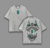 Nysekai "Kafka Hibino" Kaiju No. 8 Vintage Washed Oversized T-Shirt