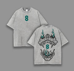 Nysekai "Kafka Hibino" Kaiju No. 8 Vintage Washed Oversized T-Shirt