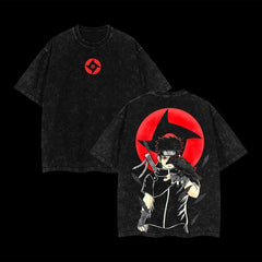 Nysekai "Shisui Uchiha" Naruto Vintage Washed Oversized T-Shirt