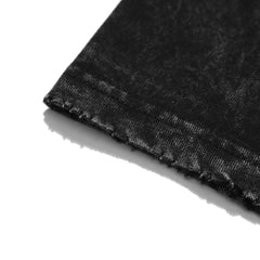 a close up of a black piece of cloth