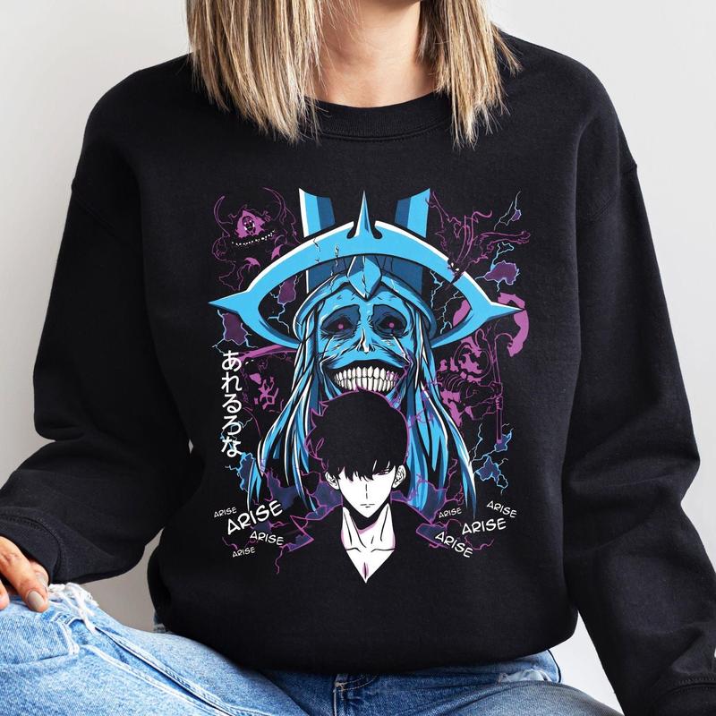 Streetwear Solo Leveling Anime Graphic T-Shirt for Fans - Comfortable and Durable Anime, Manga, Vintage Anime - Nysekai