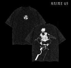 Nysekai "Kakashi Hatake Anbu" Naruto Vintage Washed Oversized T-Shirt