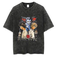 Nysekai "Nemesis" Death Note Vintage Washed Oversized T-Shirt