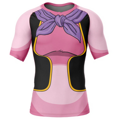 Manji Buu v2 Dragon Ball Short Sleeve Rash Guard Compression Shirt