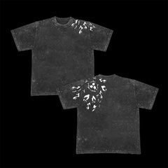 Nysekai "Sasuke Cursed Seal of Heaven" Naruto Vintage Washed Oversized T-Shirt