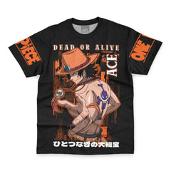 Ace Dead Or Alive One Piece Streetwear T-Shirt