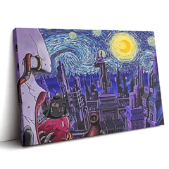 Akatsuki Amekagure Naruto Starry Night Canvas Print Wall Art - Nysekai