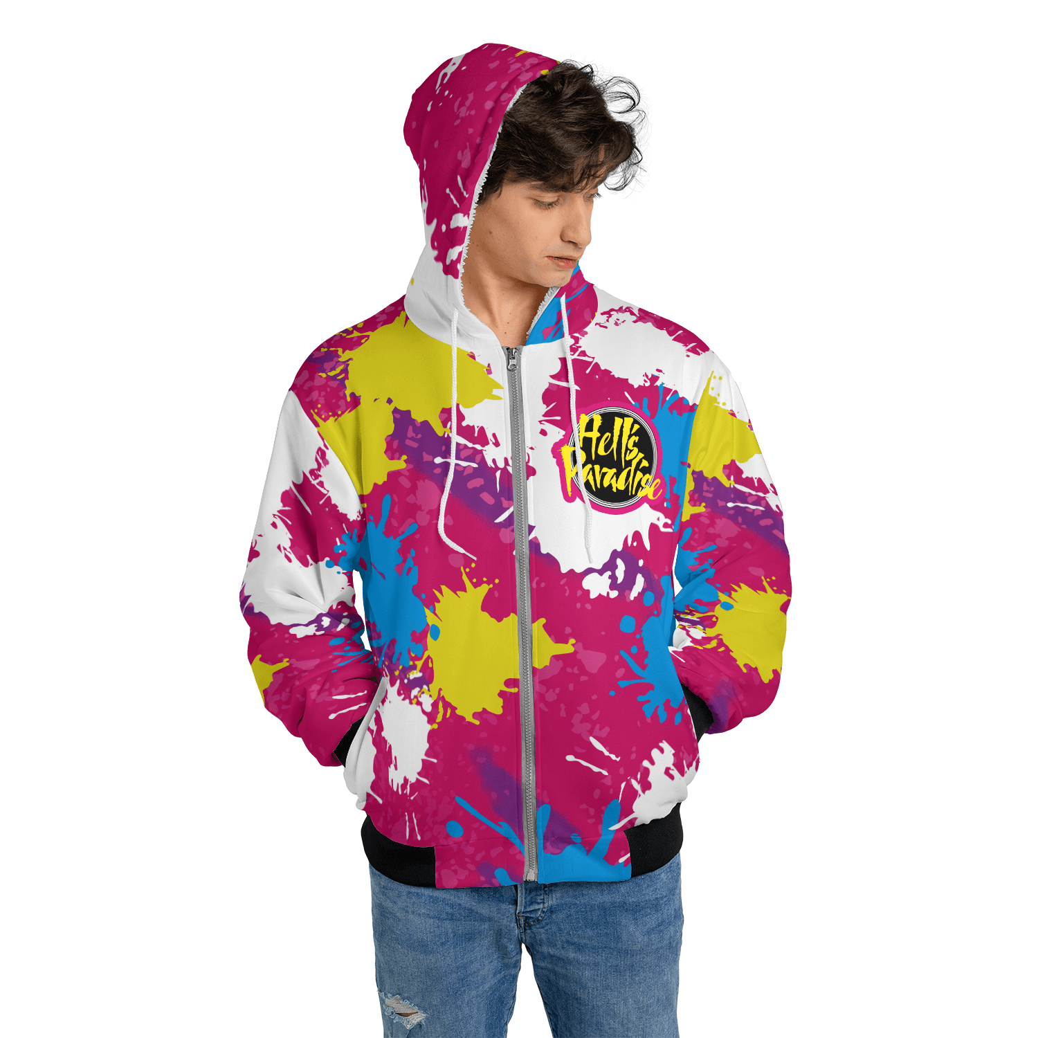 Art Fantasma Hell Paradise Zip Hoodie Jacket