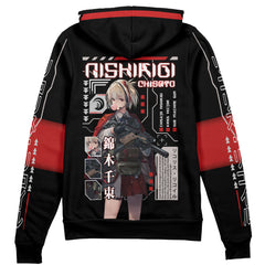 Chisato Nishikigi Lycoris Recoil Streetwear Zip Hoodie Jacket