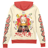 Cute Foxes Touken Ranbu Streetwear Zip Hoodie Jacket