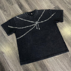 Nysekai "Leader of the Phantom Troupe" Hunter x Hunter Vintage Washed Oversized T-Shirt