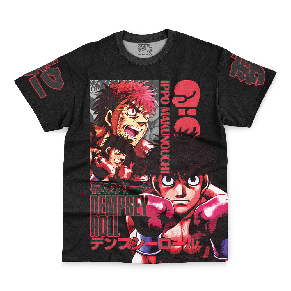 Ippo Makunouchi Black Hajime no Ippo Streetwear T-Shirt