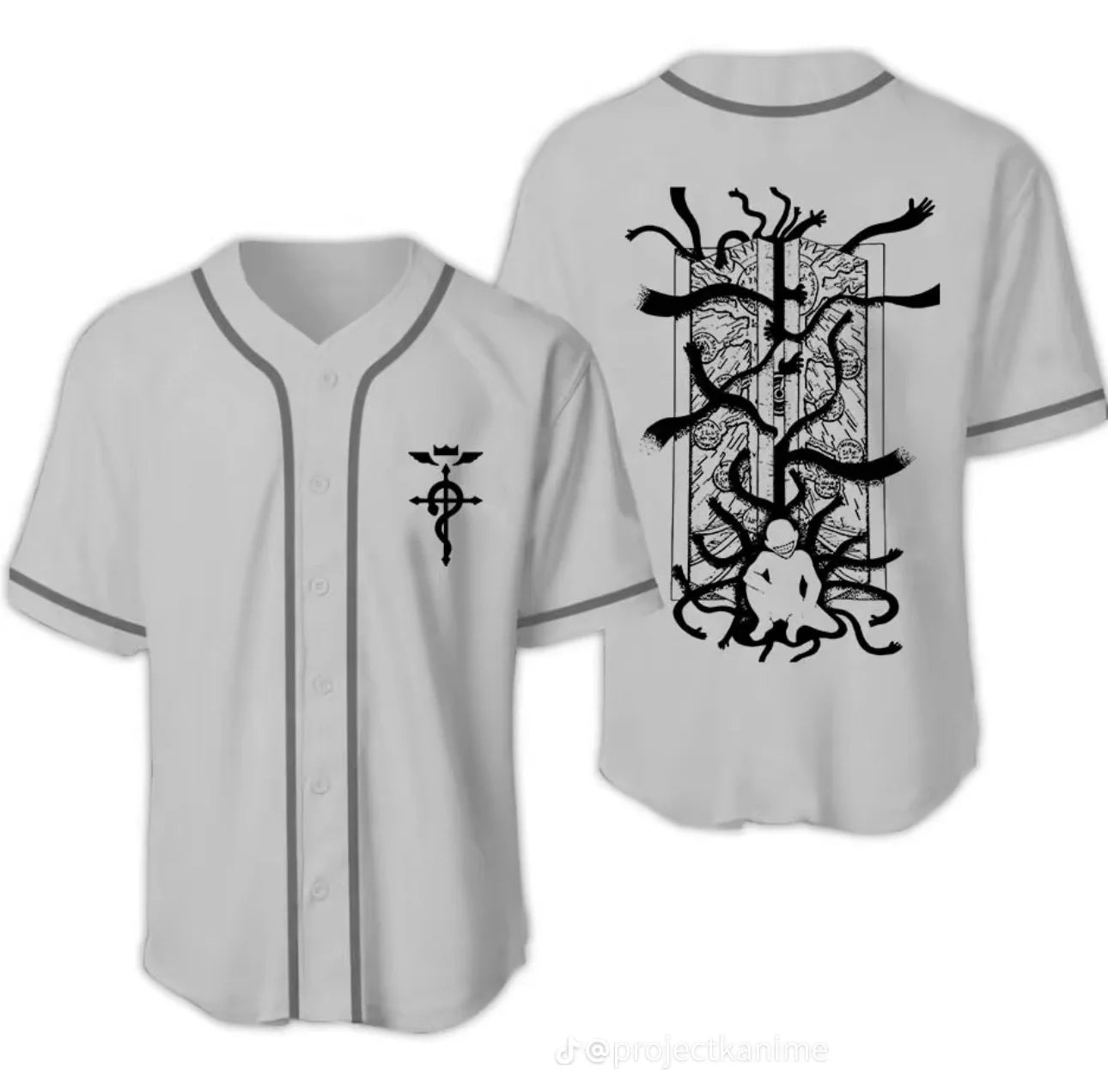 Fullmetal Alchemist Baseball Jersey - Nysekai