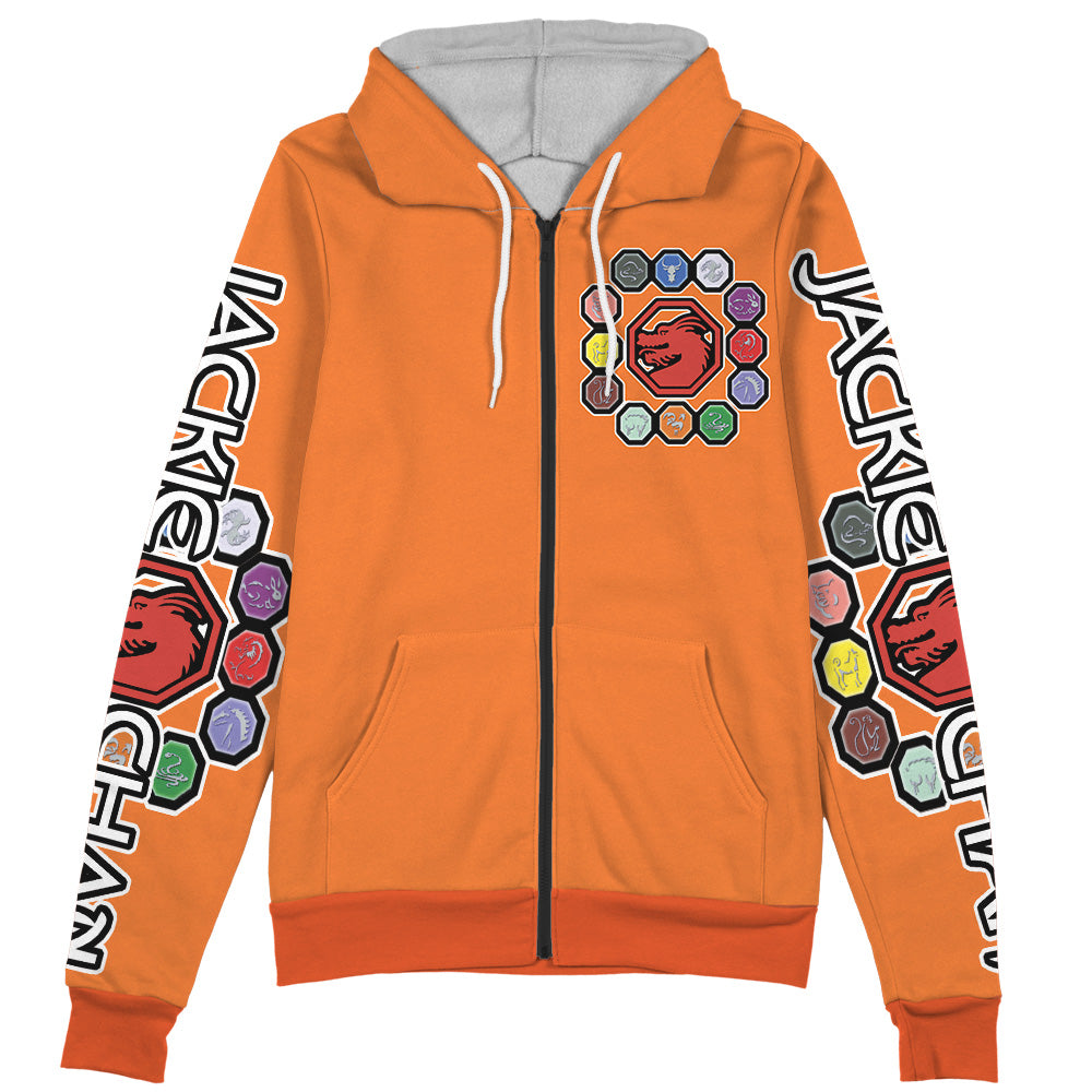 Jackie Chan Adventure Streetwear Zip Hoodie Jacket
