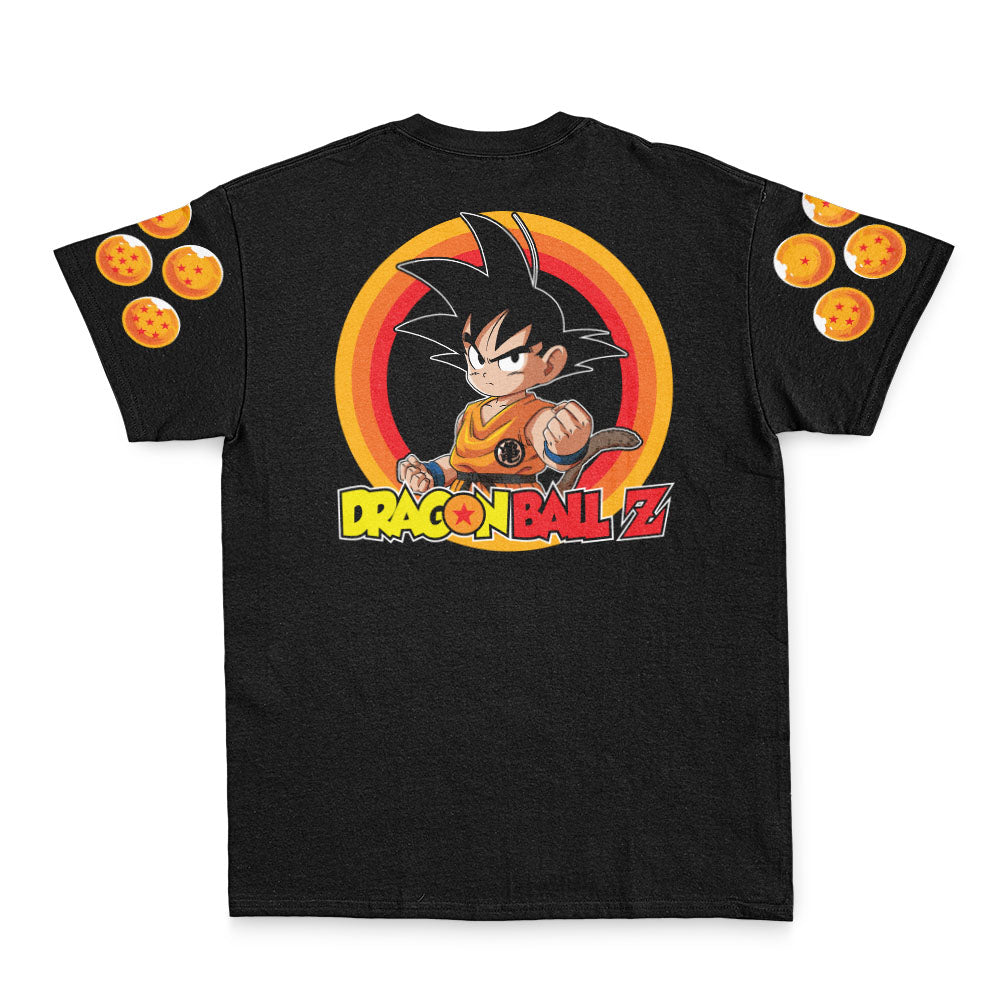 Kid Goku Fight DBZ Streetwear T-Shirt