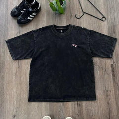 Nysekai "Kurapika Ring Chains Hunter x Hunter" Vintage Washed Oversized T-Shirt - Nysekai