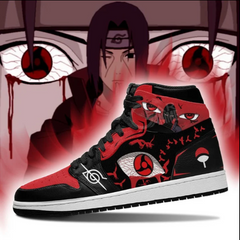 Itachi Sharingan Eyes Mid 1 Basketball Shoes - Nysekai