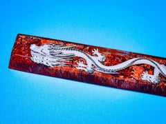 White Dragon Artisan Spacebar Keycap - Nysekai