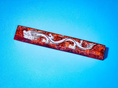 White Dragon Artisan Spacebar Keycap - Nysekai