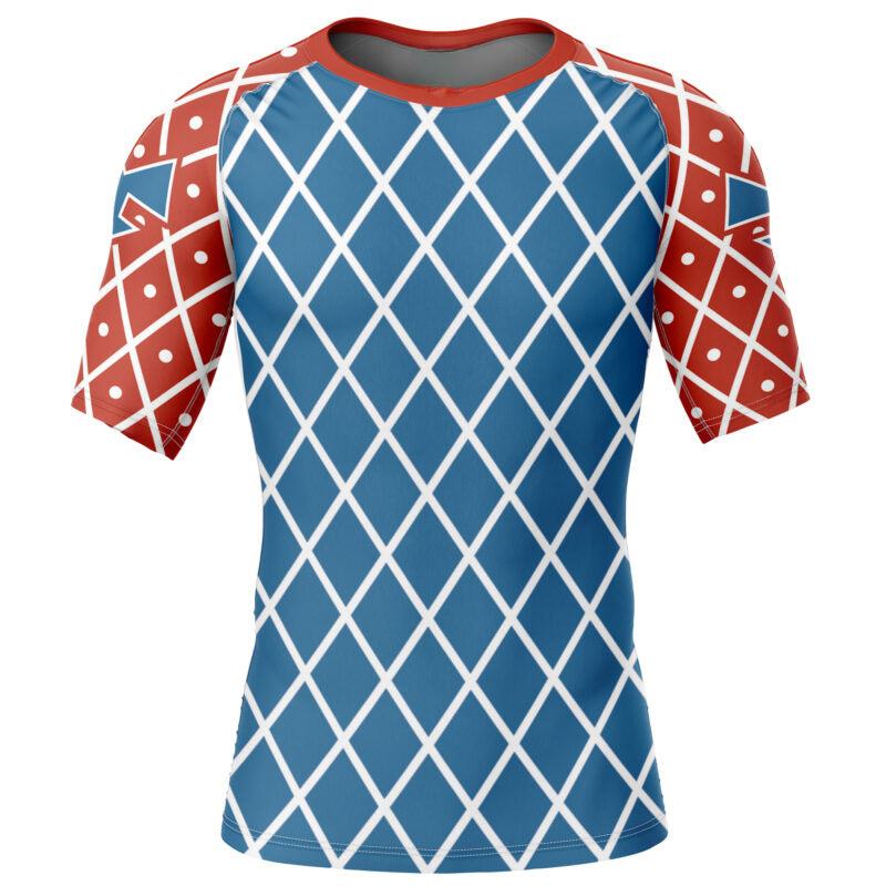Mista Guido Jojo's Bizarre Adventure Short Sleeve Rash Guard Compression Shirt