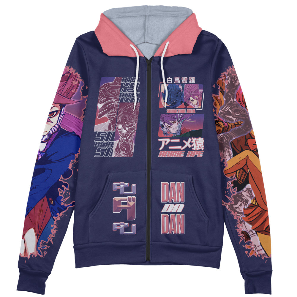 Shiratori Aira Dandadan Streetwear Zip Hoodie Jacket