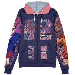 Shiratori Aira Dandadan Streetwear Zip Hoodie Jacket