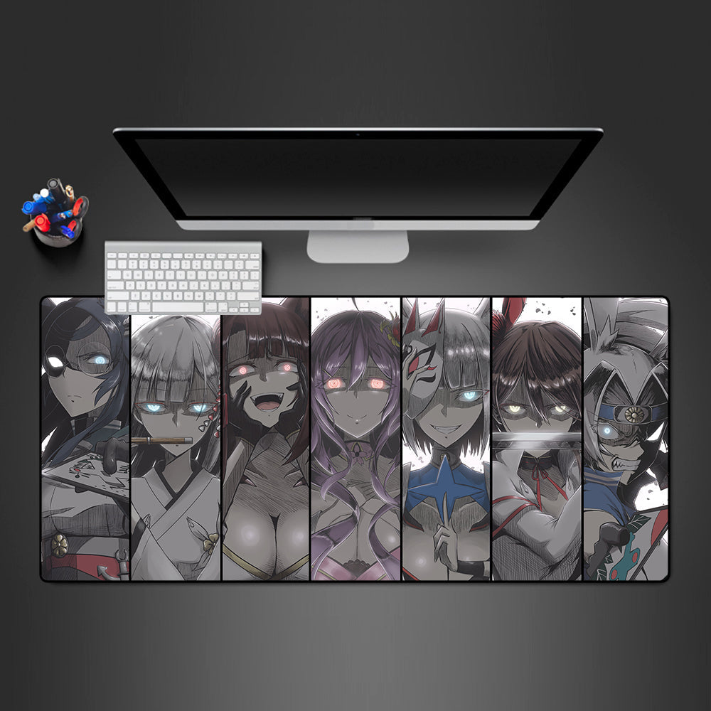 Anime Girl Glowing Eyes Size Gaming Mouse Pad - Nysekai