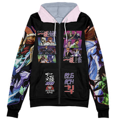 Arrancar Invasion Bleach Streetwear Zip Hoodie Jacket