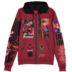 Asta V4 Black Clover Streetwear Zip Hoodie Jacket