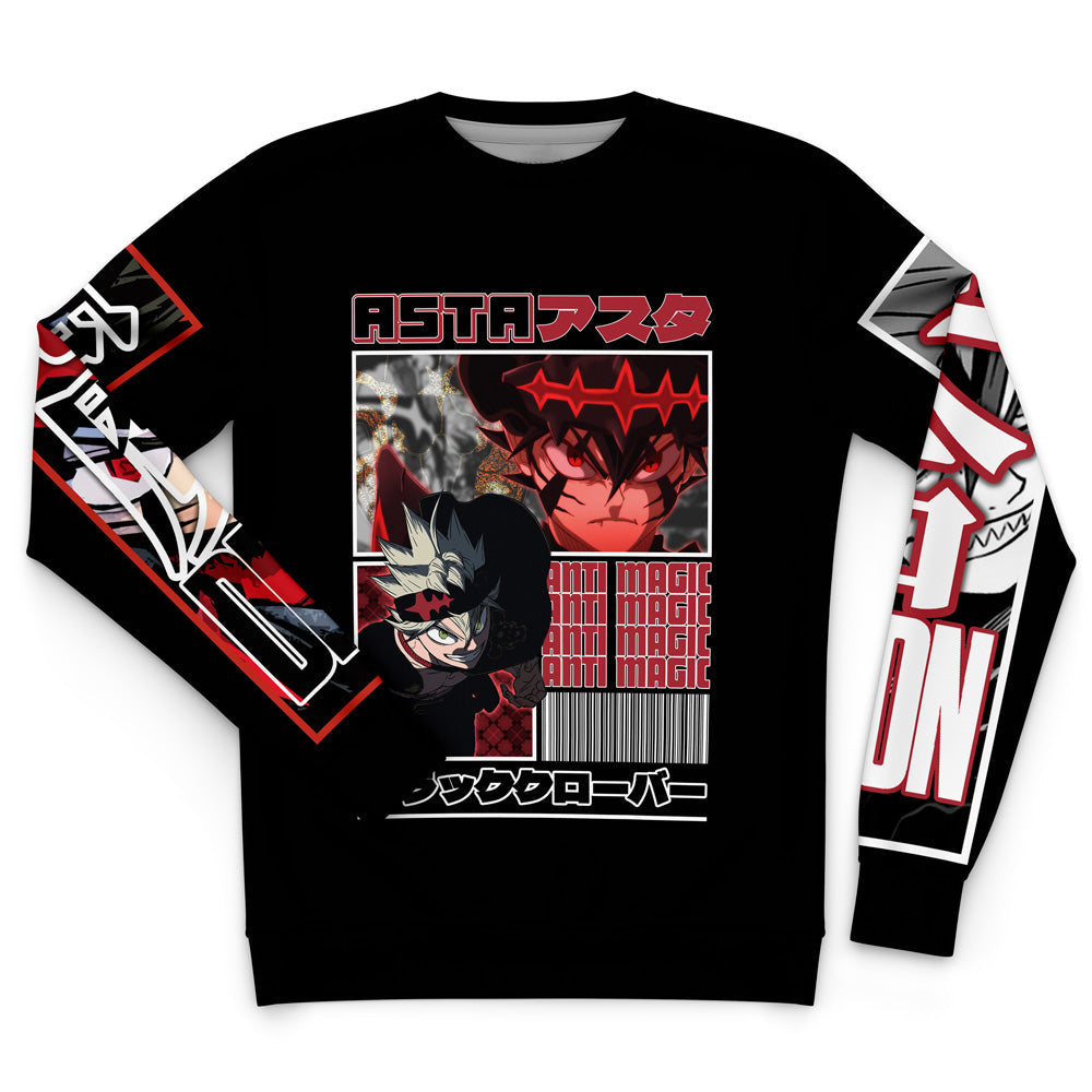 Asta Black Clover Streetwear Sweatshirt