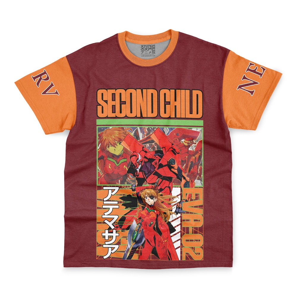 Asuka Langley Sohryu x Eva 02 Eva Streetwear T-Shirt