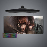 Attack on Titan Eren, Levi Size Gaming Mouse Pad,