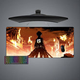 Attack on Titan Fire Size Gaming Mouse Pad,