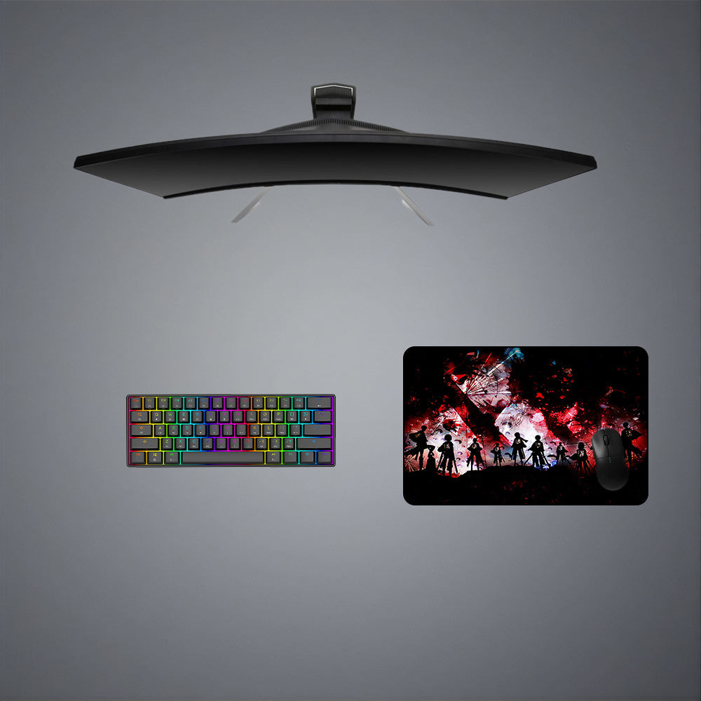 Attack on Titan Shatter Design M-XXL Size Gaming Mouse Pad, Computer Desk Mat