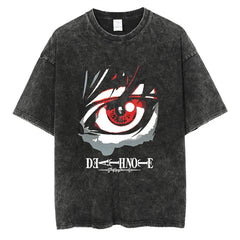 Nysekai "Eye of Kira" Death Note Vintage Washed Oversized T-Shirt