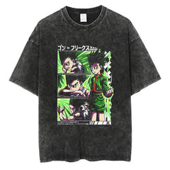 Nysekai "Gon Forms" Hunter x Hunter Vintage Washed Oversized T-Shirt